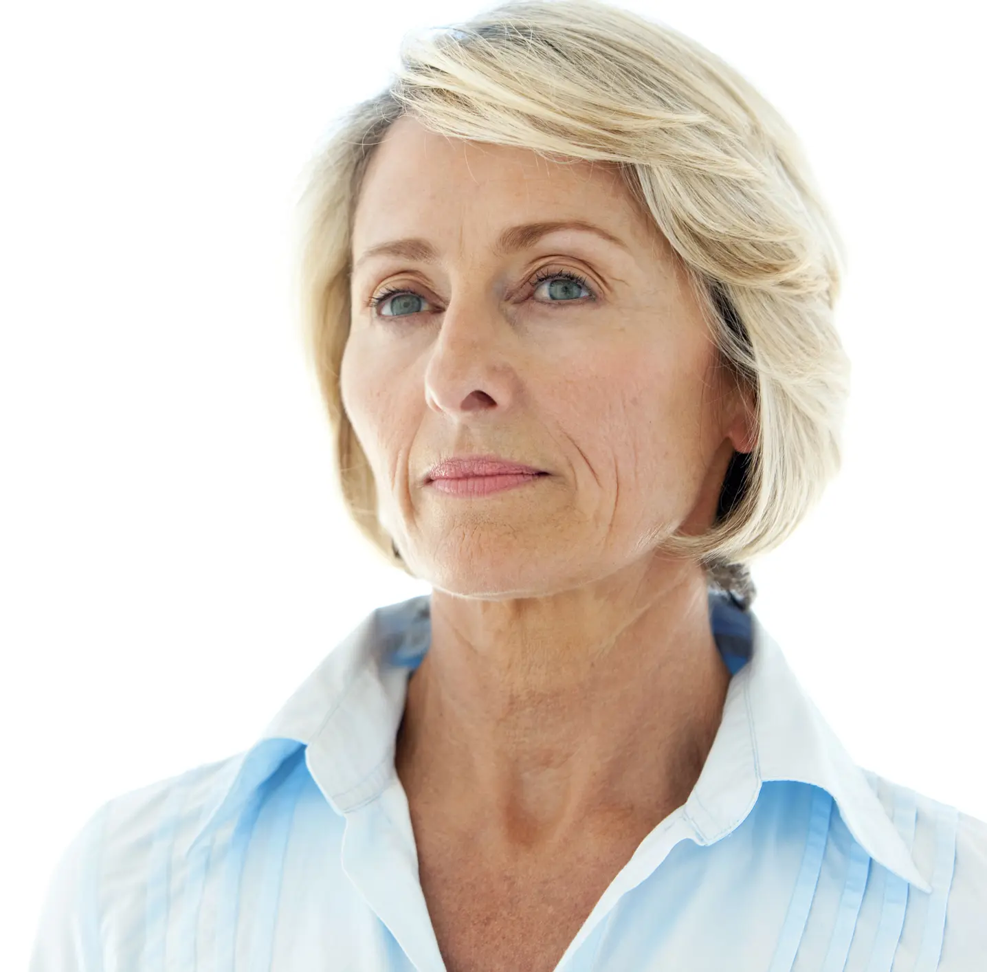Mature woman looking away Neck Lift in Indianapolis, Indiana